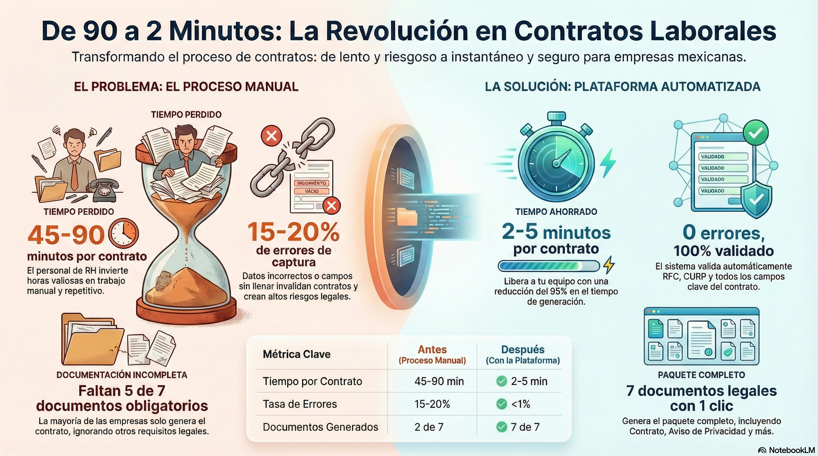 Infografía 1 — Antes vs. Después
